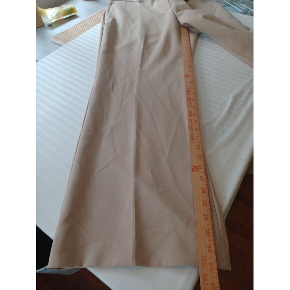 Ann Taylor The Jayne tan trouser pants 18 plus sz curvy wide leg minimalist - Picture 13 of 14